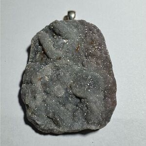 Mt St Helen Druzy Pendant, Natural Druzy Geode #3